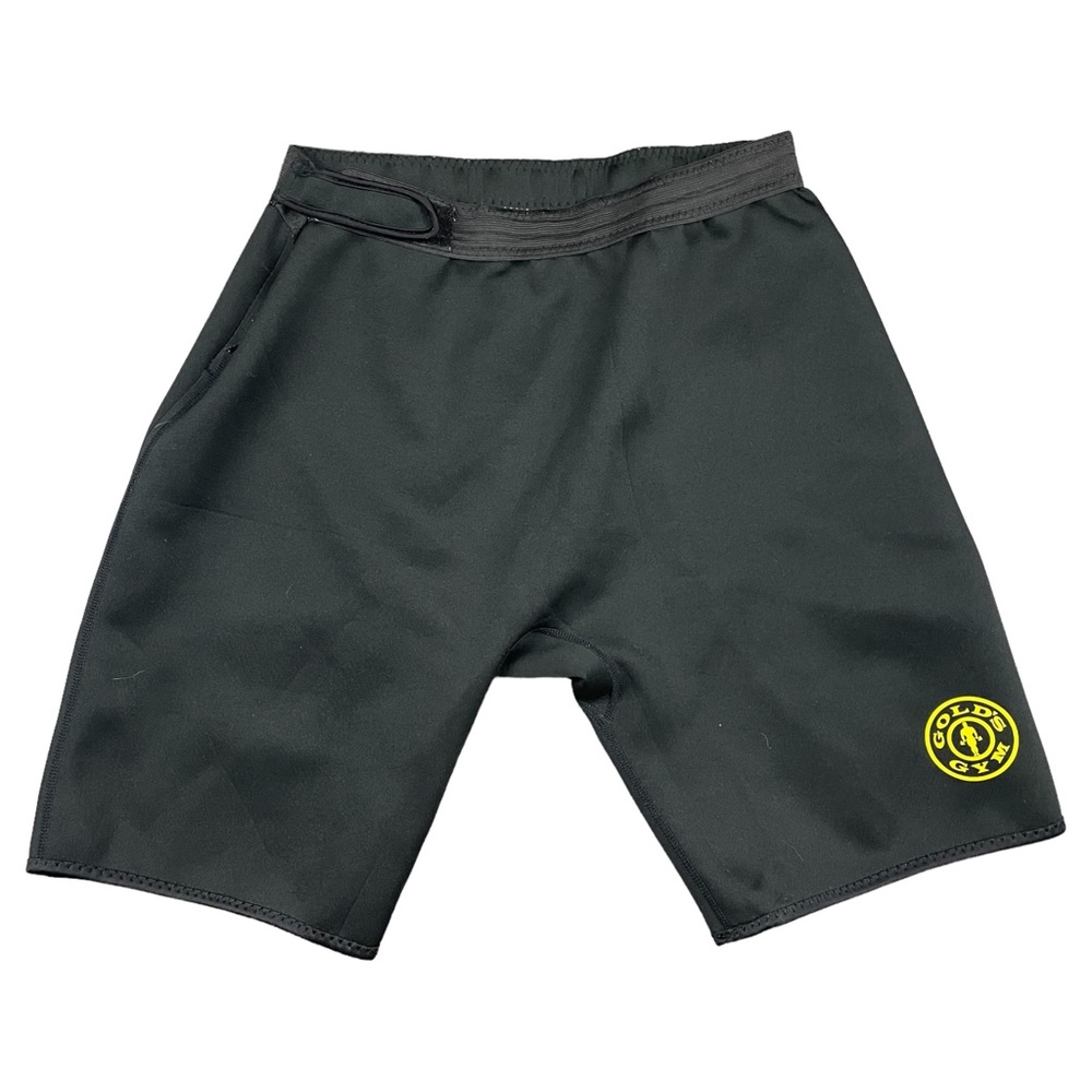 GOLDS GYM Neoprene Shorts Men's Sz L/XL Black Workout Compression Lifting